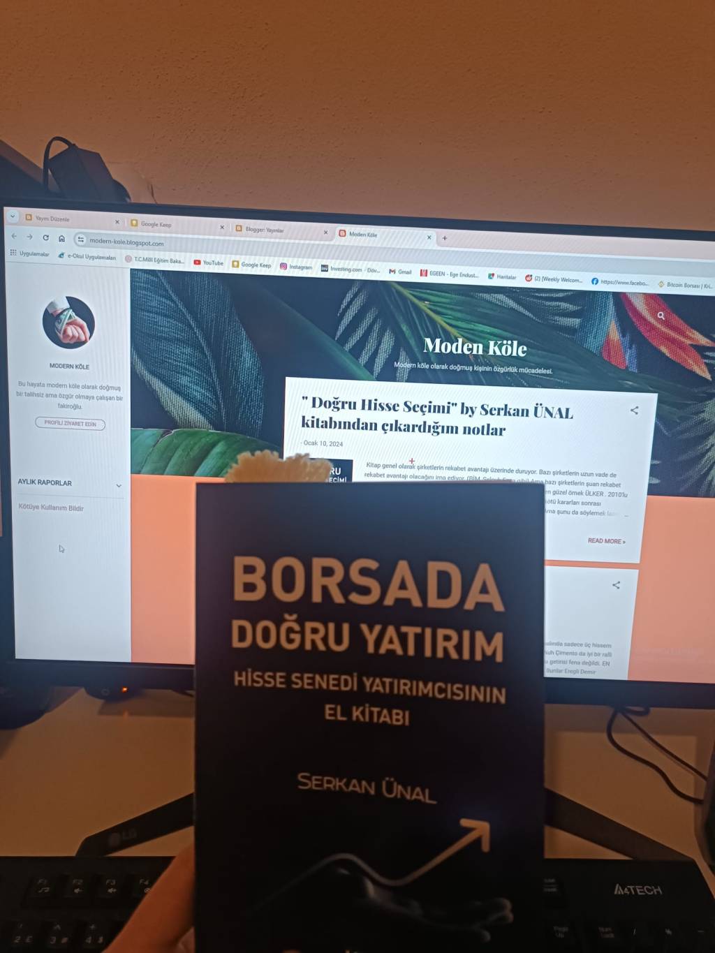 “BORSA DA DOĞRU YATIRIM by SERKAN ÜNAL” Kitabından Çıkardığım&nbsp;Notlar