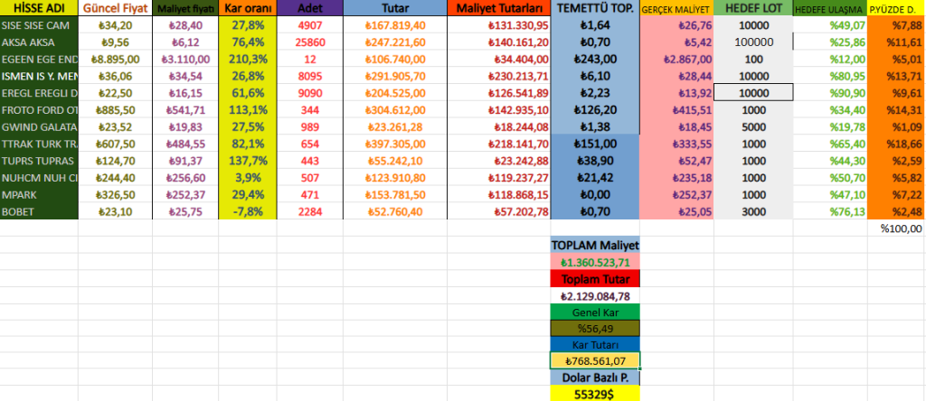 1 MAYIS 2025 52. AY PORTFÖY&nbsp;RAPORU.