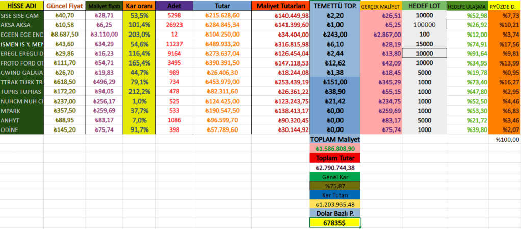 1 EYLÜL  2025 56. AY PORTFÖY&nbsp;RAPORU.